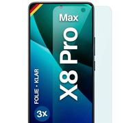 moex Pellicola protettiva per display Poco X8 Pro Max, ultra trasparente HD 0,2 mm, compatibile con qualsiasi custodia, applicazione senza bolle, pellicola per cellulare extra resistente ai graffi