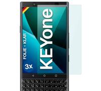 moex Pellicola protettiva trasparente compatibile con BlackBerry KEYone, pellicola schermo cristallina, protezione schermo HD, pellicola sottile antigraffio, 3 pezzi, Ultra-Chiaro