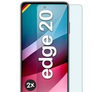 moex ShockProtect - Pellicola protettiva in vetro temperato per Motorola Edge 20, durezza 9H, antigraffio e infrangibile, pellicola protettiva HD ultra trasparente, 2 pezzi