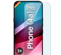 moex ShockProtect - Pellicola protettiva in vetro temperato per Nothing Phone (4a) Pro, durezza 9H, compatibile con qualsiasi custodia, 2 pezzi