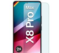 moex ShockProtect - Pellicola protettiva in vetro temperato per Poco X8 Pro Max, durezza 9H, compatibile con qualsiasi custodia per cellulare, 2 pezzi