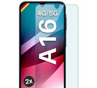 moex ShockProtect - Pellicola protettiva in vetro temperato per Samsung Galaxy A16 (4G/5G), durezza 9H, antigraffio e infrangibile, pellicola protettiva HD ultra trasparente, 2 pezzi