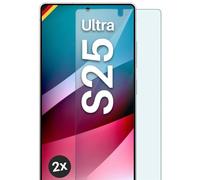 moex ShockProtect - Pellicola protettiva in vetro temperato per Samsung Galaxy S25 Ultra, durezza 9H, antigraffio e infrangibile, pellicola protettiva HD ultra trasparente, 2 pezzi