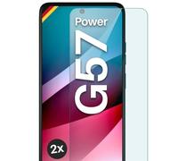 moex ShockProtect - Pellicola protettiva per Motorola Moto G57 Power Panzer, durezza 9H, pellicola protettiva in vetro temperato 9H, ultra trasparente, compatibile con ogni custodia, 2 pezzi