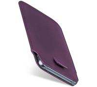 moex Slide Case Custodia a fondina per Apple iPhone 7 / iPhone 8, ultra sottile, in pelle vegana, custodia premium per cellulare, protezione totale a 360 gradi, Indaco - Viola