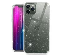 moex Sparky Case - Cover per iPhone 11 Pro Max con effetto glitter in silicone, sottile e morbida, trasparente, con design scintillante, trasparente