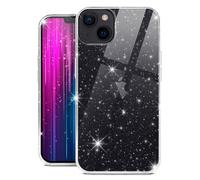 moex Sparky Case per iPhone 14 Custodia con effetto glitter in silicone trasparente trasparente sottile e morbida cover protettiva trasparente con design glitterato, trasparente