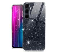 moex Sparky Case per Samsung Galaxy A35 5G Custodia con Effetto Glitter in Silicone Trasparente Custodia Sottile e Morbida Custodia Protettiva Trasparente Glitter Design Cover, Trasparente