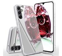 moex Specchio Case compatibile con Samsung Galaxy A34 5G Custodia a specchio in silicone, con effetto specchio, glitter per cellulare a specchio, colore argento