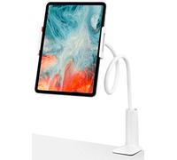 MoEx - Supporto flessibile a collo di cigno per tablet, telefono cellulare e lettore e-book - FlexGrip Supporto flessibile per iPad Mini 2 3 4 Air Pro/MediaPad T5 T3 / Galaxy Tab S6 Lite A7, bianco