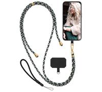 moex Unleash - Cinturino per cellulare Motorola Razr 60 Ultra da appendere senza custodia, con moschettone, cordino da collo rimovibile, con cuscinetto per cellulare, camo, oro