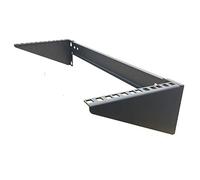 Mofangtech 4U pieghevole 19 pollici in acciaio laminato a freddo montabile a parete semplice rack verticale e rete Euipment Rack compreso hardware per il montaggio (4U100)..