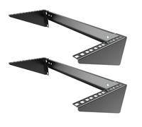 Mofangtech 4U100-2PC, 2 rack pieghevoli 4U in acciaio laminato a freddo, montabile a parete, semplice rack verticale e rete con hardware per il montaggio