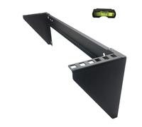 Mofangtech - Cremagliera pieghevole da parete, in acciaio laminato a freddo, montaggio a parete, semplice e verticale, con accessori per il montaggio Heavyload 2U