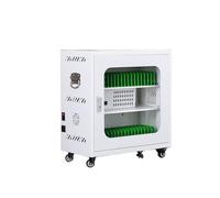MOFGOE Carrello per Chromebook da 40 unità, mobiletto di Ricarica per Cellulare Ricaricabile Tramite USB, Custodia per la Ricarica e la conservazione del Cellulare, per Tablet, Laptop