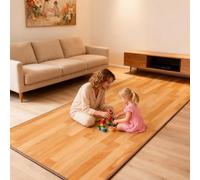 MOFGOE Tappetini riscaldati, riscaldatore Elettrico per Pavimenti con Timer, Riscaldamento rapido, scaldapiedi riscaldati sotto la scrivania, per Yoga, Pilates, Esercizi,50 * 150cm
