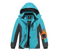 MoFiz Giacca Invernale Bambina Giacca sci Bambina Piumino Impermeabile Pile Antivento Giacche Ragazze Giacca In Softshell Con Cappuccio