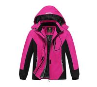 MoFiz Giacca Invernale Bambina Giacca sci Bambina Piumino Impermeabile Pile Antivento Giacche Ragazze Giacca In Softshell Con Cappuccio
