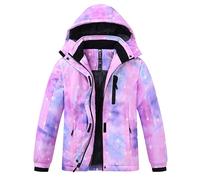 MoFiz Giacca Invernale Bambina Giacca sci Bambina Piumino Impermeabile Pile Antivento Giacche Ragazze Giacca In Softshell Con Cappuccio