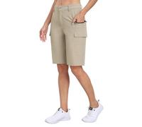MoFiz Pantaloncini Cargo da Donna, Pantaloncini da Escursionismo da Donna con Tasche, Trekking Impermeabili Leggeri Cargo Pantaloncini da Donna, per all'aperto, Sportivi, Estivi