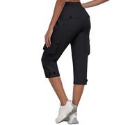 MoFiz Pantaloni Cargo Capri da Donna Estivi Pantaloni a 3/4 Trekking Sportivo Pantalone Leggero con Tasche