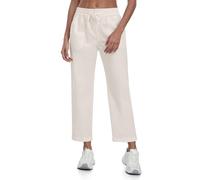 MoFiz Pantaloni Cotone Lino Donna Casual Pantaloni Leggeri Lino Estivi Comodo con Tasche Bianco M