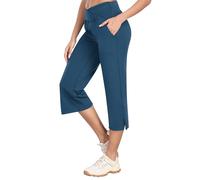 MoFiz Pantaloni da Escursionismo Donna Capri Yoga Pantaloni Estate Asciugatura Rapida Traspiranti Leggins per Corsa Palestra