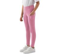 MoFiz Pantaloni Equitazione Bambina Pantaloni alla Zuava a Seduta Intera con Silicone Leggins Equitazione con Tasca per L'Estate Rosa 158-164