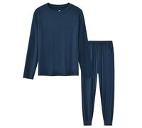MoFiz Pigiama Bambino Morbido Due Pezzi Maglietta Manica Lunga e Pantaloni con Tasche Autunnale Invernale Ragazzo Pigiami Set 8-18 Anni