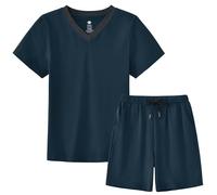 MoFiz Pigiama Ragazzo Cotone Estate Set Pigiami Bambini Ragazzi 8-18 Anni