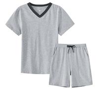 MoFiz Pigiama Ragazzo Cotone Estate Set Pigiami Bambini Ragazzi 8-18 Anni