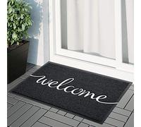 Mofonky, Esterno Interno Tappeto Ingresso casa con Scritta Welcome, Antiscivolo Assorbente Resistente allo sporco Cucina Asciugapassi Entrata