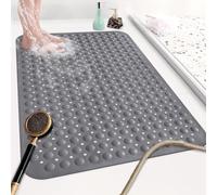 Mofonky Tappetino da doccia antiscivolo, 90 x 60 cm, extra large, per box doccia interno, morbido TPE lungo, anti-muffa, opaco, con forti ventose