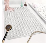 Mofonky Tappetino da doccia antiscivolo, 90 x 60 cm, extra large, per box doccia interno, morbido TPE lungo, anti-muffa, opaco, con forti ventose