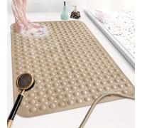 Mofonky Tappetino da doccia antiscivolo, 90 x 60 cm, extra large, per box doccia interno, morbido TPE lungo, anti-muffa, opaco, con forti ventose