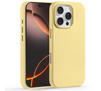 MOFT MOVAS Custodia in pelle vegana per iPhone 16 Pro, custodia magnetica, morbida e resistente alle macchie, facile da pulire, blu nebbia