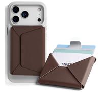 MOFT Portafoglio Magsafe Slim Magnetic 8, porta carte, portafoglio a scatto con design Pull to Access, blocco RFID, MOVAS Veagn portafoglio da viaggio minimalista per uomini e donne, Brownie