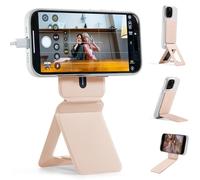 MOFT Treppiede Smartphone per iPhone Serie 16/15/14/13, Universale Invisibile Treppiede Supporto per Telefono con 3 Modalità per Self-Vlogging, Sfogliare, Macrofotografia, Videochiamata, Pesca Rosa