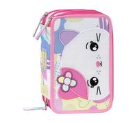 Mofu Mofu Astuccio Scuola Corredo 3 Zip Gatto