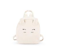 MOFU MOFU - Mini Zaino in Velluto Ufficiale Mofu Mofu, con Spallacci Regolabili, Elementi 3D e Ricami, Pratica Chiusura a Zip, 16,5x22,5hx10 cm