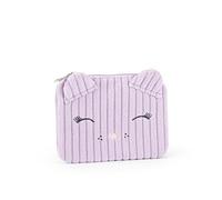 MOFU MOFU Portamonete in velluto ufficiale – Chiusura zip, elementi 3D e ricami – 15x11 cm