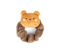 MOFU MOFU - Scrunchies Peluche Ufficiali Mofu Mofu, Elastici per Capelli in Pelucghe con Applicazione 3D, con Confezione in Pvc, Ideali per Bambine e Ragazze, 11x11h cm