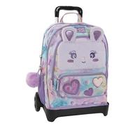 Franco Cosimo Panini, Zaino Scuola Trolley Lilla Bambine e ragazze, Multicolore, 34x52Hx22 cm