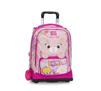 MOFU MOFU - Zaino Scuola Trolley Ufficiale Mofu Mofu con Maniglia Regolabile, Spallacci Imbottiti e Regolabili, Scomparto Principale e Tasca Frontale con Chiusure A Zip, 36x47Hx23cm, Orso