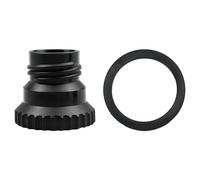 Mogankey Adattatore di collegamento rapido CO2 per bottiglia di soda in vetro, adatto per acqua gassata, compatibile con DUO Soda Steam Maker, normale, nero