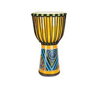 Mogano Doumbek 10/12 Pollici Percussioni Tamburo In Pelle Di Capra, Tamburo Djembe per Bambini Djembe Drum, Intaglio Dipinto a Mano Campeggio(Standard 12-inch F)