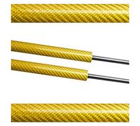 MoGas Della Cappa Sollevatore 2PCS Anteriore Cappuccio Cofano Fibra Carbonio Ammortizzatori Gas Sollevamento Supporta Auto-Styling Per Ford Per Kuga Per Fuga 2013-2019(Yellow carbon fiber)