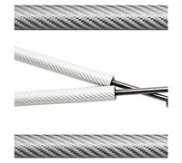 MoGas Della Cappa Sollevatore Cofano Anteriore Modifica Molle Gas Ammortizzatore Supporta Aste Auto-styling Ammortizzatore Per SEAT Per Ibiza Mk3 (6L) 2002-2008(Silver carbon fiber)