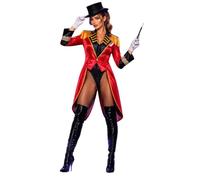 Moggemol Donna Costume Da Circo Per Domatrice Travestimento Abito Donne | Abbigliamento Artista Circo Retro,Frac Direttore,Set Costume Completo Con Accessori,Serata,Locale Notturno,Pole Dance In Club