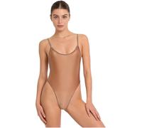 Moggemol Leotard Donna Collant di Seta Tuta Aderente Salopette Appassionata E Calda Camicia da Notte Calzamaglia in Nylon Discoteca caffè M